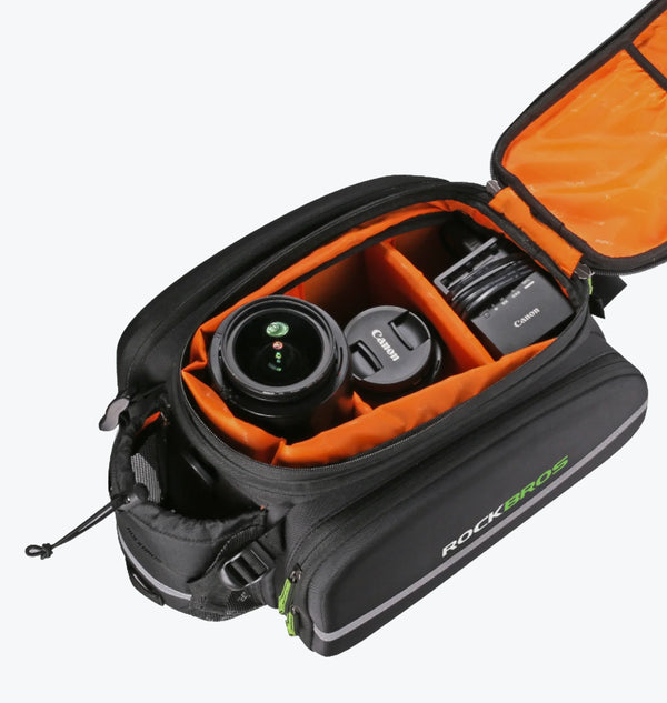 rear trunk bag with extendable compartments